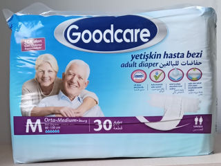 Подгузники для взрослых "Goodcare", размер М, 30 штук, 200 лей.