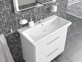 Мебель для ванной Тумба "Паола" с умывальником "Арика" 80 см(консольная) - 7591 лей foto 7