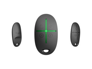 Ajax Wireless Security Alarm Button "Spacecontrol", Black, Security Modes, Key Fob