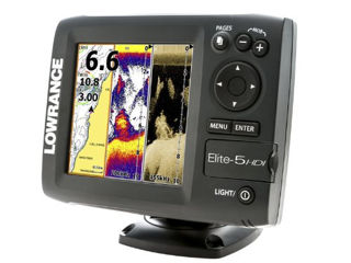 Эхолот Lowrance Elite 5 HDI с системой навигации. +Карта новая.+ АКБ