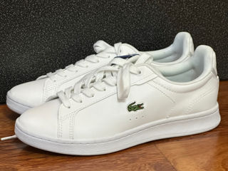 Красивые, фирменные кеды Lacoste, белого цвета foto 1