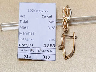 Cercei Proba 585, 4888 lei