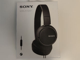 Căști cu fir Sony MDR-ZX110AP 3.5mm, black. Noi sigilate.