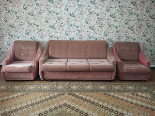 Sofa + 2 fotolii