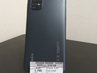 Xioami Redmi Note 11,4/64 Gb,1790 lei