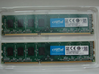 RAM Crucial Udimm DDR3L 8 Gb Kit (2x4) 1600 MHz CL11 NOU sigilat - 400 lei/set foto 2