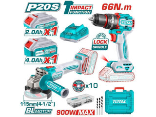 Set de scule electrice Total tools TCKLI20273-credit-livrare foto 3