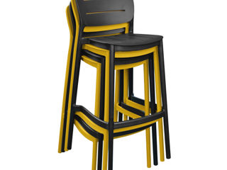 Scaun Bar Helix Yellow