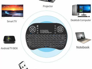 Mini tastatură cu touchpad / Беспроводная мини клавиатура с тачпадом foto 5