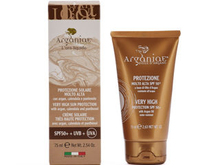 Crema Solară cu protecție foarte ridicată cu Ulei de Argan 50+