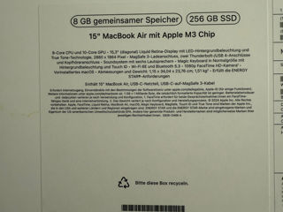 MacBook Air 15 8GB / 256GB Silver NOU foto 2