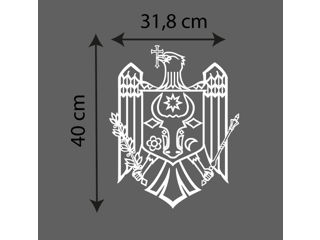Sticker Auto - Stema Moldovei