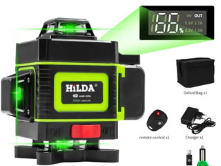 Лазерный уровень Hilda 4D 16 линий новый.