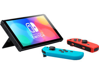 Consola Nintendo Switch Oled Model, 64GB, Neon Blue and Neon Red foto 2
