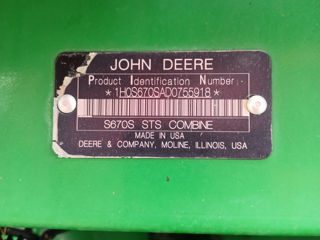 Combina John Deere S670i. foto 4