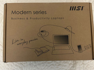 MSI Modern 14 FHD  IPS i3-1215U 8 ram 512gb Windows 11 Sigilat