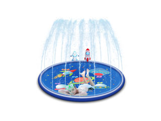 Бассейн-фонтанчик для детских игр + надувные игрушки, 170 cм-799 лей.