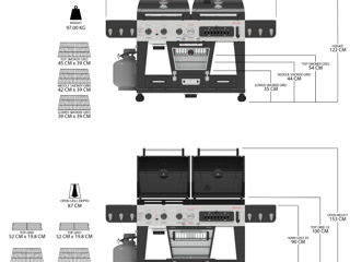 Gratar 3in1 gaz, cărbuni, electric, Memphis, Pit Boss Grill BBQ foto 6