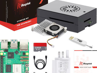 iRasptek Raspberry Pi 5 8GB Starter Kit - 128GB Edition of OS