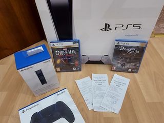 Приставка Sony Ps5 Disc Edition Slim New Pro Fat Aккаунты подписки PS Plus EA Play аксессуары foto 7