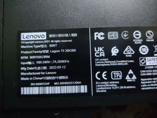 Lenovo Legion: i7-11700, 64GB RAM, RTX 3070, 512ГБ NVMe + 1ТБ SSD foto 9