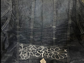 Costum Geaca denim sassofono cu pantaloni scurti M foto 3