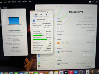 MacBook Pro 13, 2017/ i7 7gen/ 16gb Ram/ 256gb SSD/ 199 cicluri (Credit 0%) foto 5