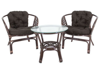 Set din 2-4 persoane, Rattan natural Indonezia, 3 culori, foto 2