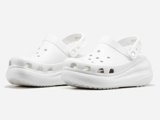 Crocs Classic Crush Clog White Women's foto 3