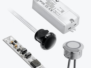 Profil din aluminiu pentru bandă LED, iluminat mobilier, panlight, banda LED, senzor banda LED foto 16