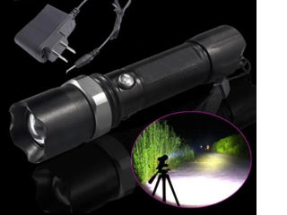 LED lanterna Handheld reîncărcabilă SWAT (1 LED) cu Zoom foto 6