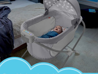 Vând pătuț-leagăn (bassinet) Fisher Price foto 7