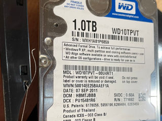 Western Digital WD10TPYT "Scorpio Blue" 1,0TB 2.5 inches