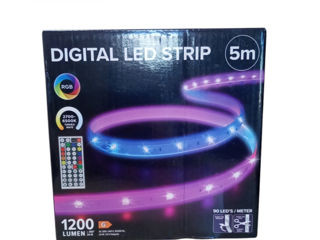 Digital Led Strip 5m, 1200 lumen.Pret 190 lei