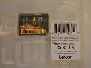 SD Lexar Professional 32 Gb pentru foto/video, 300 mb/s, made in Korea, NOU, sigilat - 600 lei