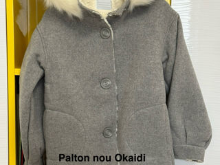 Palton Okaidi 128 cm / nou