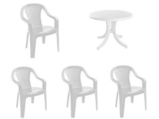 Set - mobilier de gradina - masa + 4 scaune