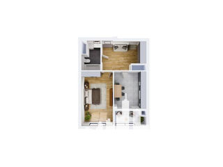 Apartament cu 1 cameră, 48 m², Râșcani, Chișinău foto 8