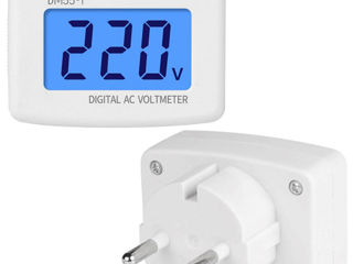 Вольтметр-для разетки=220v.  переменного тока=LED=Экран-Цифрами-индикатор.