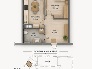 1-комн. кв., 45 м², 5/9 эт.