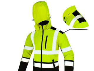 Geaca reflectorizantă și impermiabilă  SOFTREF - galbenă / Немпромокаемая светоотражающая куртка ...