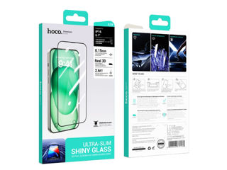 HOCO Gravat 3D HD sticla securizata 0,15 mm iPhone 16 Plus(A39) foto 2