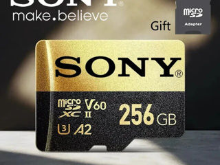 Карта памяти SONY, Micro SD XC. 256Gb. V60, C10, A2, U3. Новая foto 1