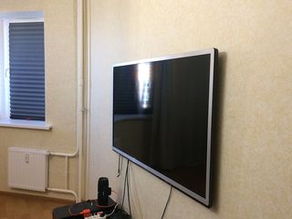 Установка телевизоров на стену. Instalare televizor pe perete. Instalare suport tv pe perete. foto 2