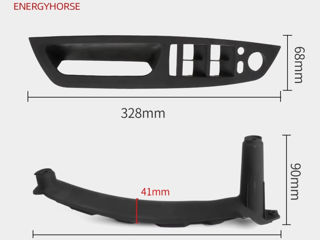 Накладки на внутреннуюю панель автомобильной дверной ручки для BMW E70 E71 E72 X5 X6 foto 2