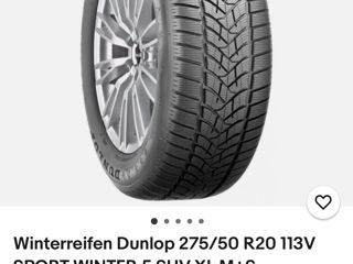 4 anvelope noi Dunlop 275/50 R20, anul 2024, fabricat în Luxemburg foto 6