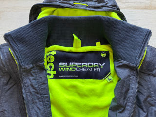 Куртка SuperDry WindCheater, size L, на флисе, осень/зима/весна foto 4