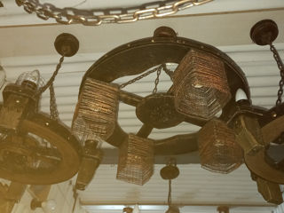 Roata. Lustre in stil rustic. foto 6