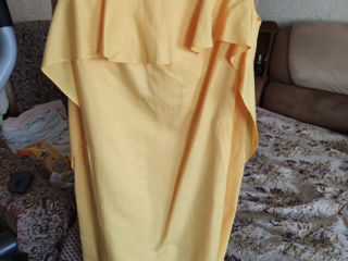 платье новое жёлтого цвета размер Л  материал Котон