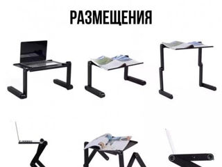 Столик трансформер для ноутбука с вентилятором Laptop Table T8 foto 8